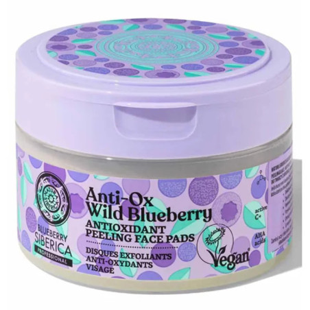 Discos de Peeling Facial Antioxidante Natura Siberica - 20 Unidades