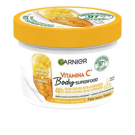 BODY SUPERFOOD crema corporal nutri-iluminadora 380 ml by GARNIER for Woman