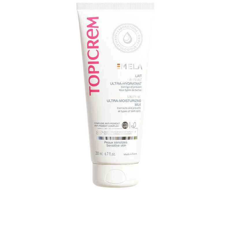 MELA leche unificadora ultra-hidratante corporal SPF15+ 200 ml by TOPICREM for Unisex