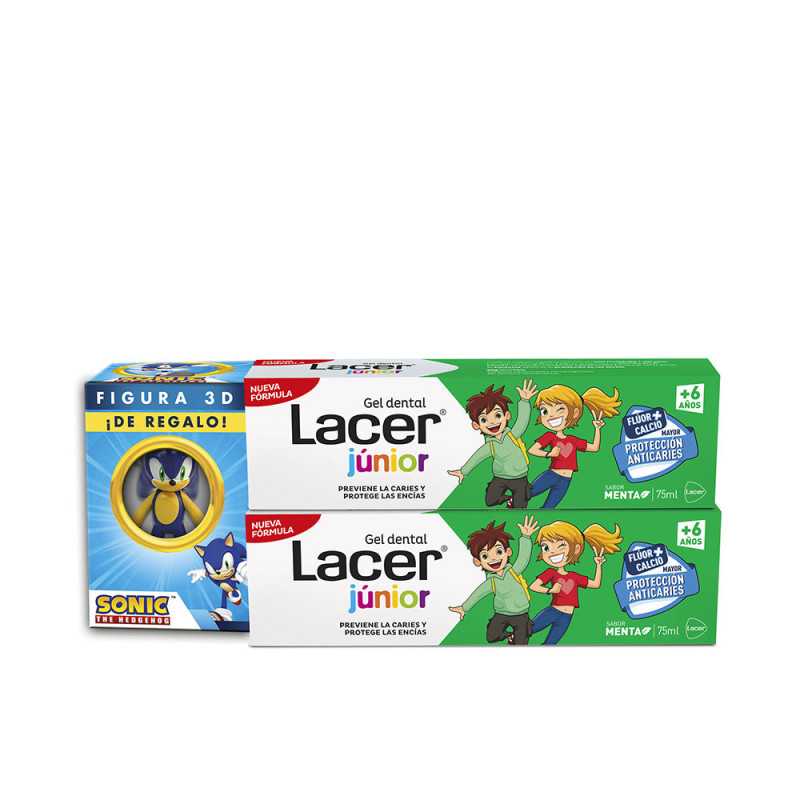 JUNIOR GEL DENTAL MENTA PACK 2 x 75 ml + figura 3D by LACER for Unisex JUNIOR GEL DENTAL MENTA PACK 2 x 75 ml + figura 3D by LACER for Unisex