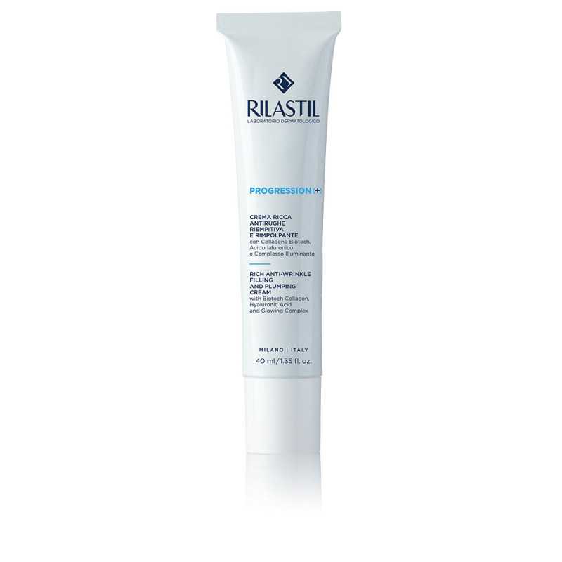 PROGRESSION(+) crema rica rellenadora y antiarrugas 40 ml by RILASTIL for Unisex