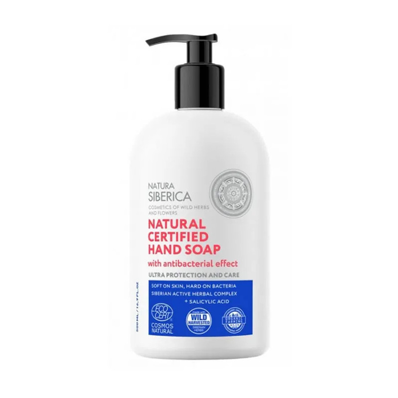 Sabonete Líquido Natural Certificado Natura Siberica para as Mãos 500ml