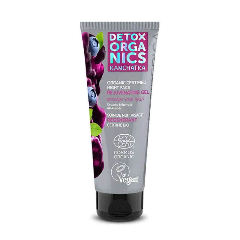 Gel ringiovanente per il viso da notte certificato biologico Kamchatka Natura Siberica 75 ml