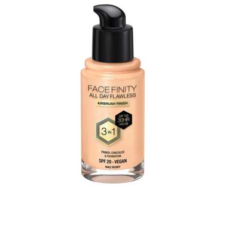 FACEFINITY ALL DAY FLAWLESS 3 IN 1 base de maquillaje N42 ivory 30 ml by MAX FACTOR for Unisex