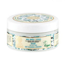 Máscara Capilar Natura Siberica de Hortelã, Bétula e Retinol para Cabelos Oleosos 400ml