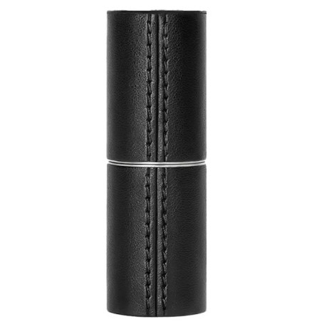 Étui à rouge à lèvres en cuir noir La Bouche Rouge