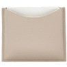 La Bouche Rouge Beige Leder-Kompakttasche