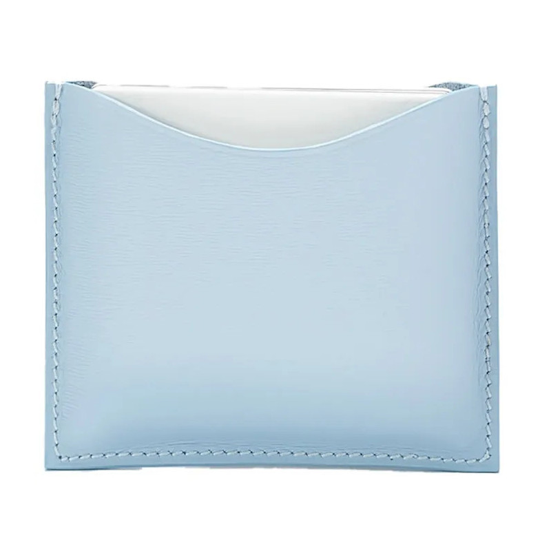 La Bouche Rouge Blue Leather Compact Case