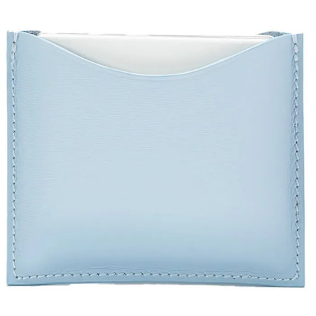 La Bouche Rouge Blue Leather Compact Case