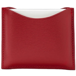 Estuche compacto de cuero rojo La Bouche Rouge
