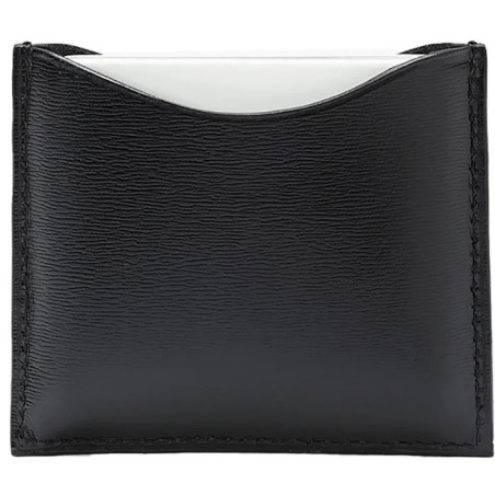 Estuche compacto de cuero negro La Bouche Rouge