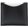 Custodia compatta in pelle nera La Bouche Rouge