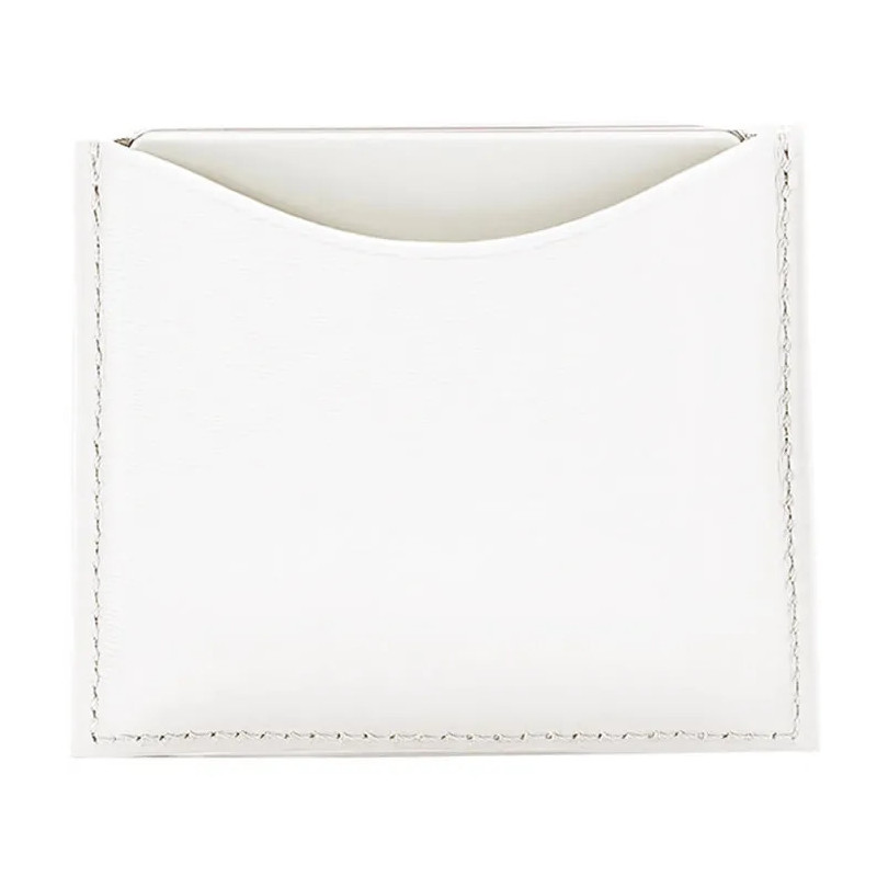 Estojo compacto La Bouche Rouge em couro branco