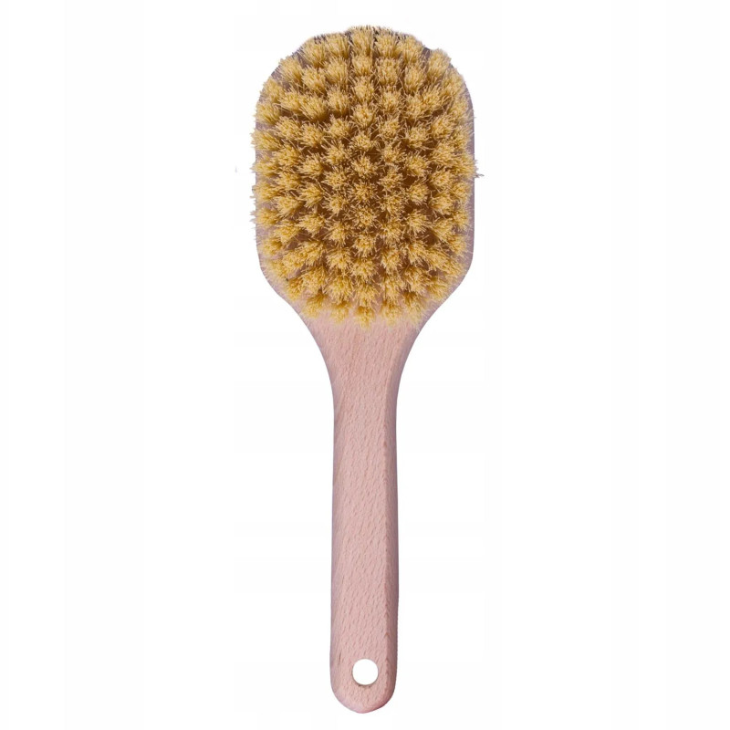 Escova de cabelo Eurostil de madeira com fibra natural (1 unidade)