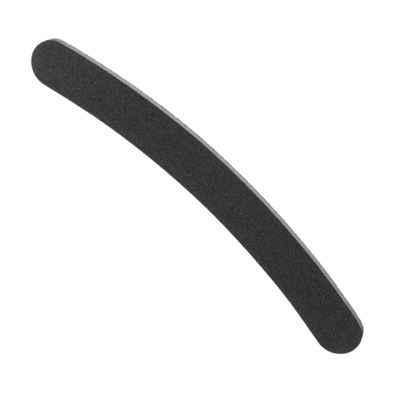 Lima per unghie curva imbottita Eurostil 175 mm nera, confezione da 12