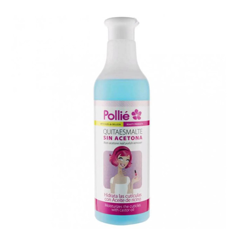 Eurostil Pollie Dissolvant pour vernis à ongles sans acétone à l'huile de ricin 150 ml