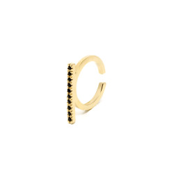 MANHATTAN BLACK anillo oro brillo 1 u by SHABAMA for Woman