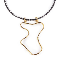 MALAWI collar oro brillo 1 u by SHABAMA for Woman