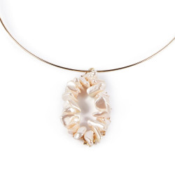 MISSISSIPPI LUXE collar PERLAS oro brillo 1 u by SHABAMA for Woman