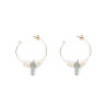 LAO GREEN 4CM pendientes oro brillo 1 u by SHABAMA for Woman