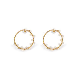 SHIMA pendientes oro brillo 1 u by SHABAMA for Woman