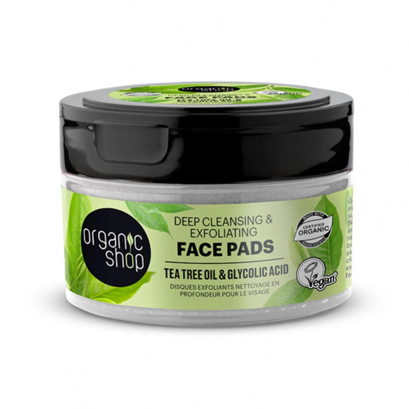 Óleo de limpeza profunda para limpeza facial com óleo de melaleuca da Organic Shop (20 unidades).