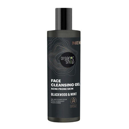 Organic Shop Men Blackwood Gel Limpador Anti-Acne 200ml