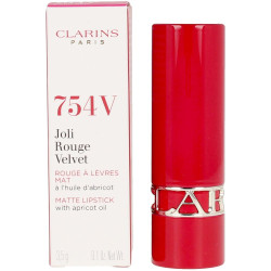 JOLI ROUGE VELVET 754V deep red 35 gr by CLARINS for Unisex