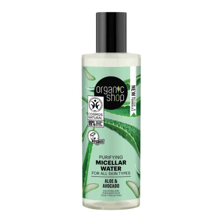 Acqua micellare purificante all'aloe Organic Shop per tutti i tipi di pelle 150 ml