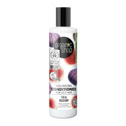 Après-shampoing volumisant à la figue Organic Shop pour cheveux gras 280 ml