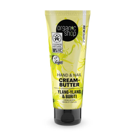 Crème-beurre pour les mains et les ongles à l'ylang-ylang de Organic Shop 75 ml