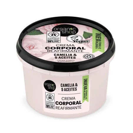 Crème corporelle raffermissante au camélia japonais Organic Shop 250 ml