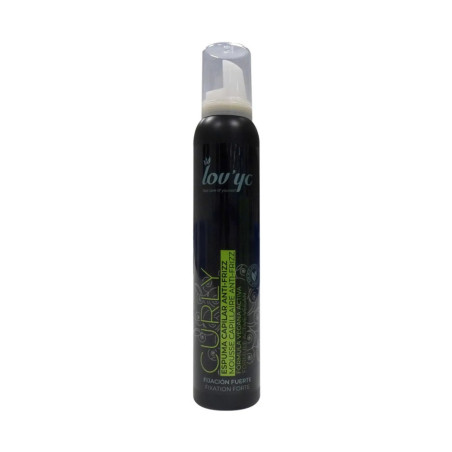 Mousse coiffante anti-frisottis Elie Saab Lovyc pour cheveux bouclés, formule végane, fixation forte, 200 ml