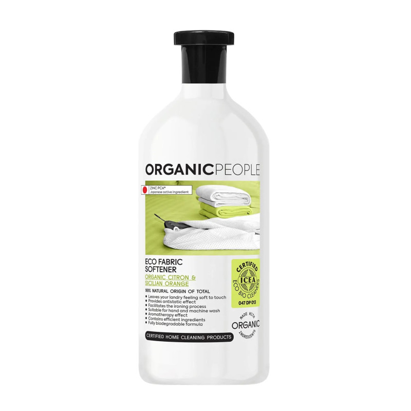 Adoucissant textile écologique Organic People à l'orange de Sicile 200 ml