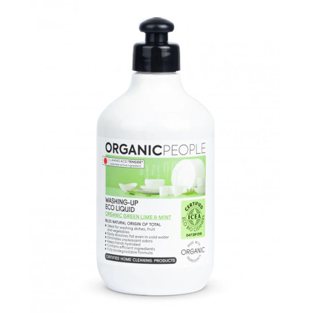 Liquide vaisselle écologique Organic People Citron vert et Menthe 200 ml