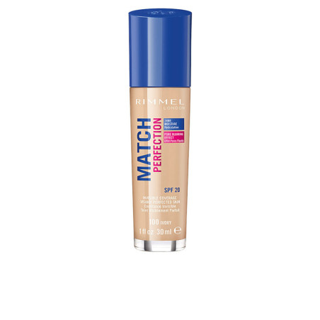 MATCH PERFECTION foundation 100 ivory by RIMMEL LONDON for Unisex