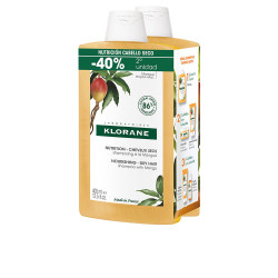 AL MANGO champú nutritivo para cabello seco duo 2 x 400 ml by KLORANE for Unisex