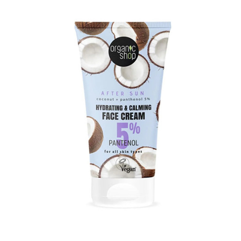 Crème visage à la noix de coco Organic Shop 5 Pantenol 50ml