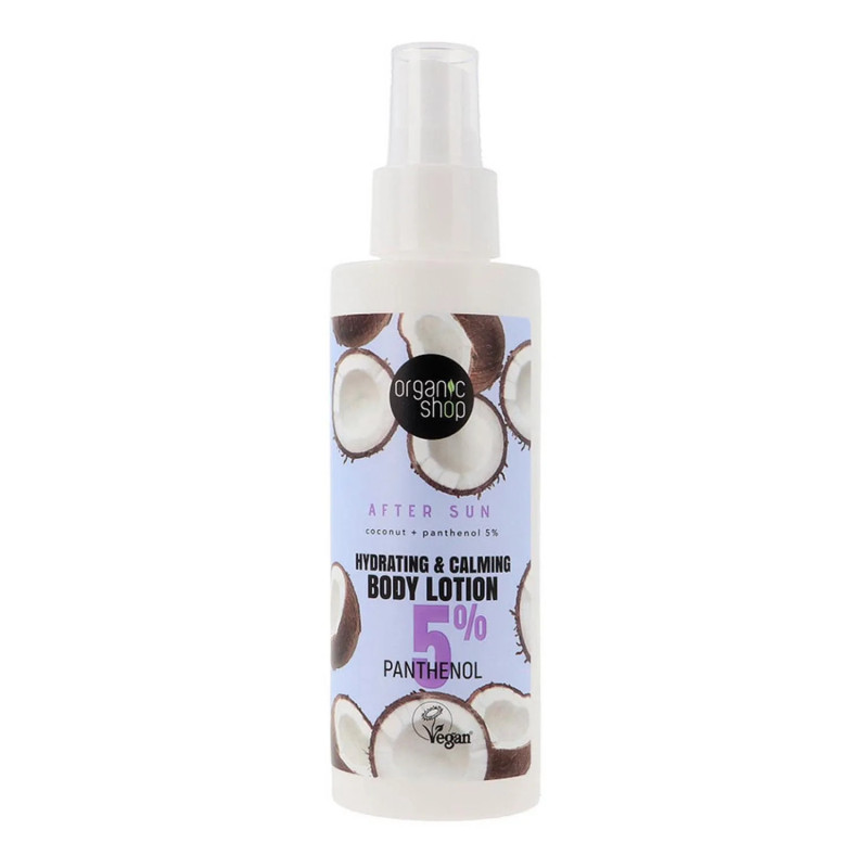 Lotion corporelle hydratante à la noix de coco et au panthénol (150 ml) de Organic Shop