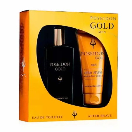 Poseidon Gold Men Eau De Toilette Spray 100ml Set 2 Pezzi