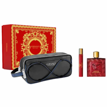 Versace Eros Flame Eau de Parfum Spray 100ml Set 3-teilig