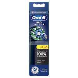 Recambio Oral-B Pro Cross Action Negro 6 Unidades