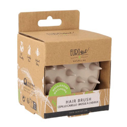 Brosse de massage capillaire Eurostil en caoutchouc (1 pièce)