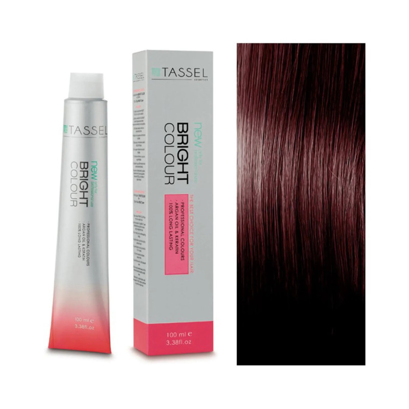Tinta para cabelo Eurostil Bright Colour N5.5 Castanho Mogno Claro 1 unidade