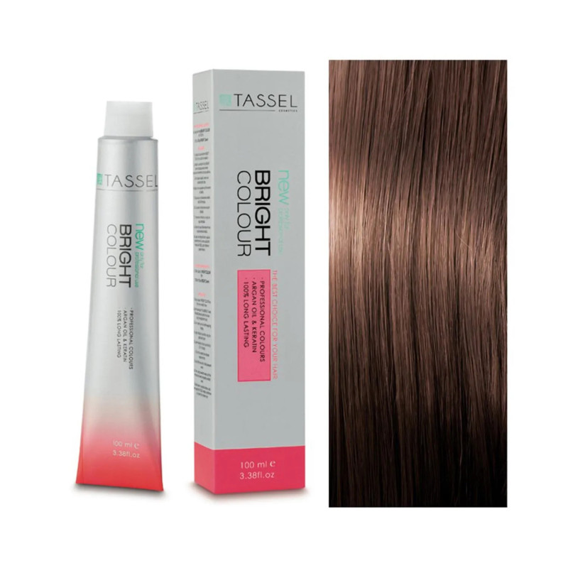 Tinta para cabelo Eurostil Bright Colour 7.77 Louro Chocolate Médio, 1 unidade