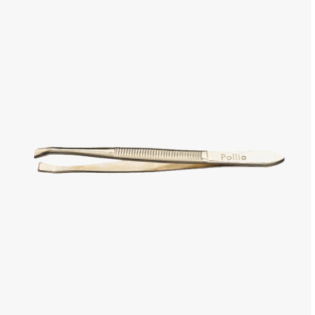 Pinça Eurostil Dourada 8cm (1 unidade)