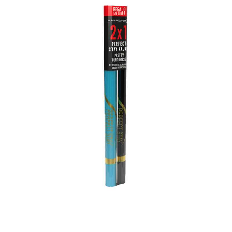 PERFECT STAY long lasting kajal pretty turquoise 2 x 13 gr by MAX FACTOR for Unisex PERFECT STAY long lasting kajal pretty turquoise 2 x 13 gr by MAX FACTOR for Unisex