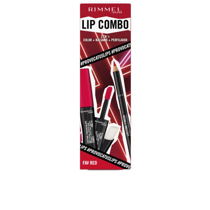 LIP COMBO PROVOCALIPS LOTE Fav red 2 u by RIMMEL LONDON for Unisex LIP COMBO PROVOCALIPS LOTE Fav red 2 u by RIMMEL LONDON for Unisex