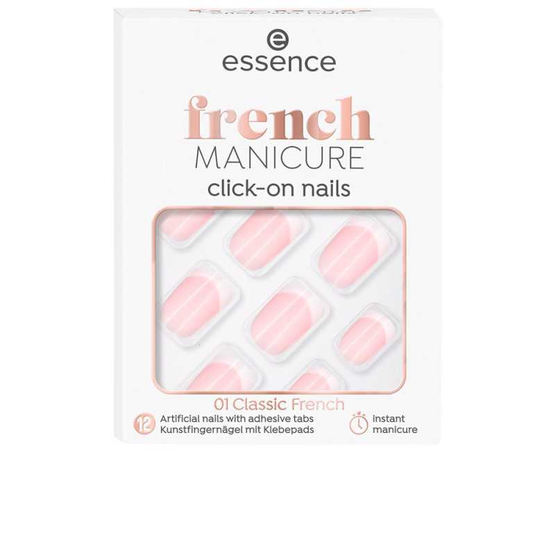 FRENCH manicure click on nails artificiales 01 classic french 12 u by ESSENCE for Unisex FRENCH manicure click on nails artificiales 01 classic french 12 u by ESSENCE for Unisex