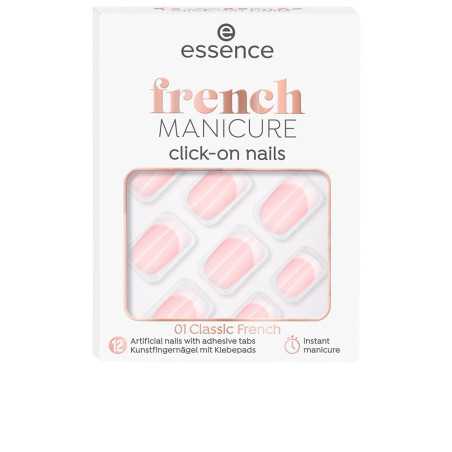 FRENCH manicure click on nails artificiales 01 classic french 12 u by ESSENCE for Unisex